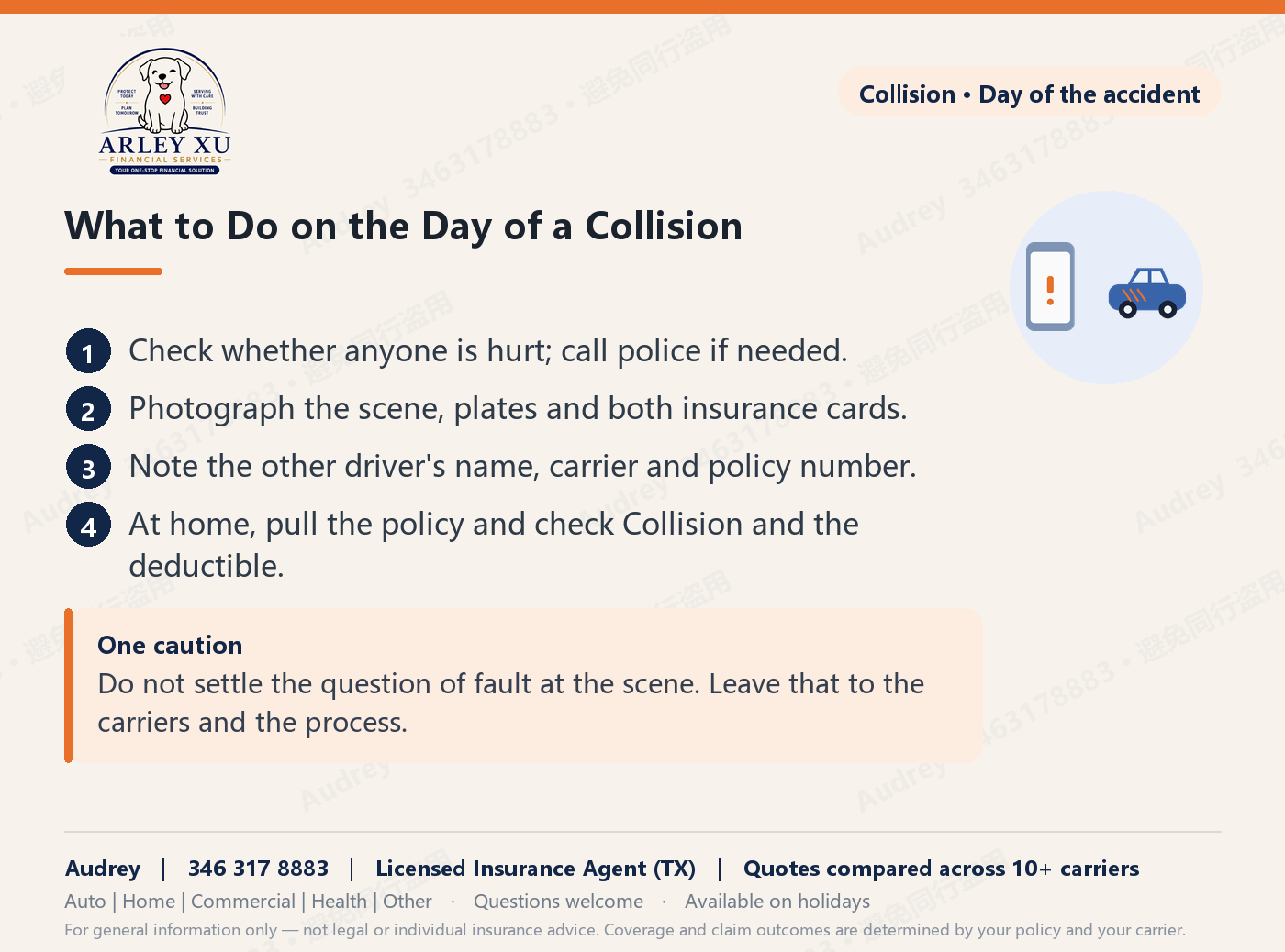 What to do on the day of a collision